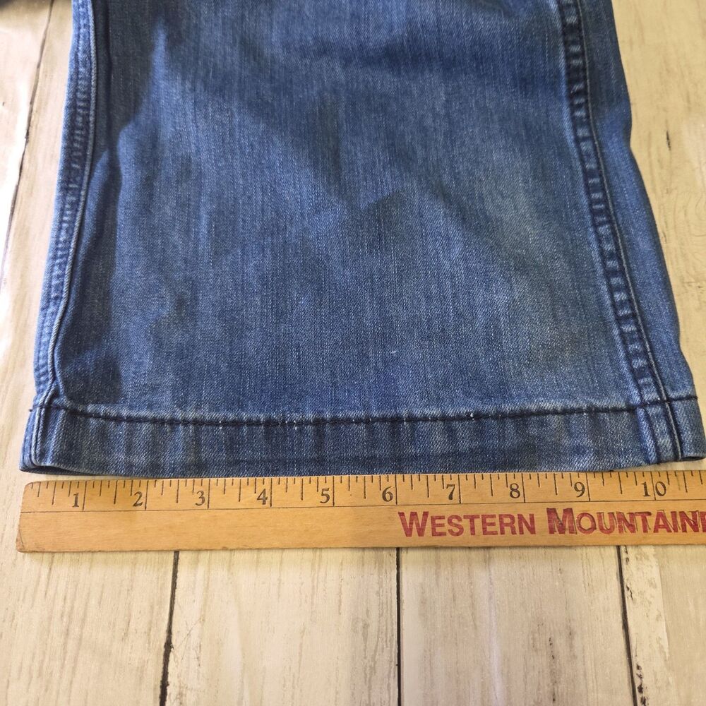 NWT Flamingals Womens XS Wide Leg Mid Rise Jeans Front Patch Pockets - Picture 7 of 11